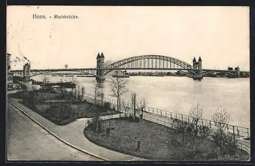 AK Bonn, Die Rheinbrücke