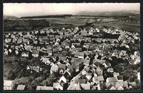 AK Hülben /Urach, Teilansicht aus der Vogelschau