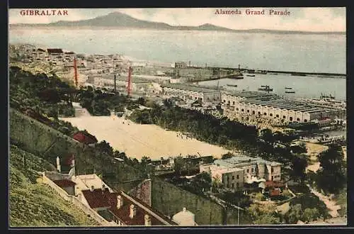 Künstler-AK Gibraltar, Alameda Grand Parade