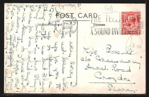 AK Gibraltar, Town with Gov. House and Harbour