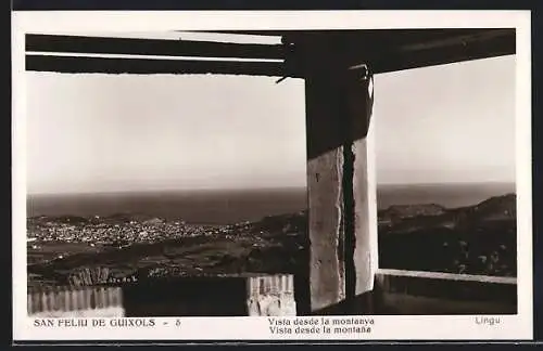 AK San Feliu de Guixols, Vista desde la montana
