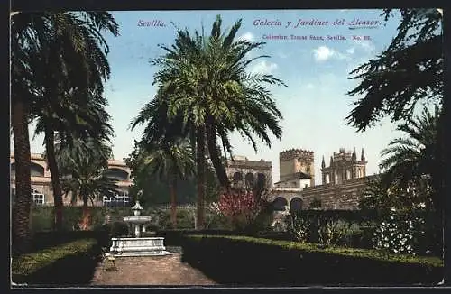 AK Sevilla, Galeria y Jardines del Alcazar