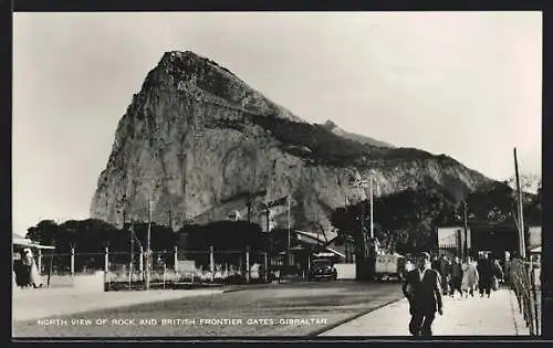 AK Gibraltar, North View of Rock and British Frontier Gates