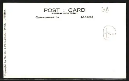 AK Gibraltar, North View of Rock and British Frontier Gates