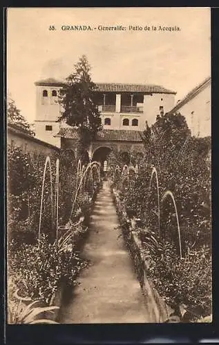 AK Granada, Generalife, Patio de la Acequia