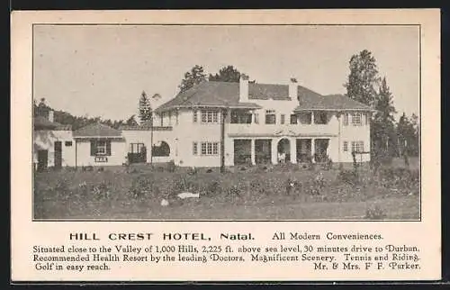 AK Durban /Natal, Hill Crest Hotel