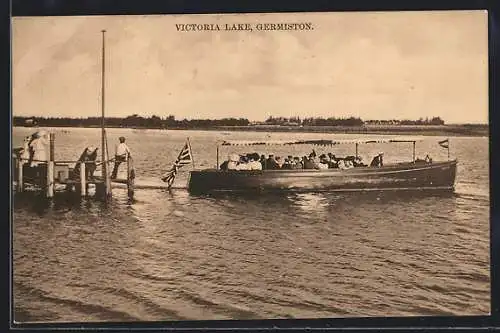 AK Germistown, Motorboat on Vicotria Lake