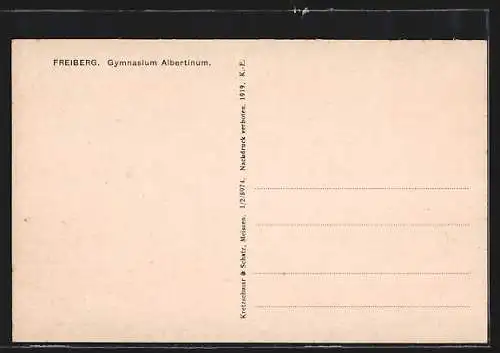 AK Freiberg / Sachsen, Gymnasium Albertinum