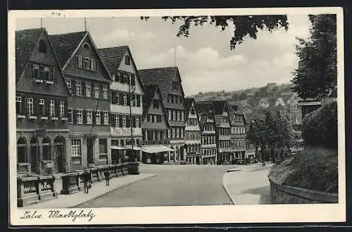 AK Calw, Handlung von Paul Räuchle am Marktplatz