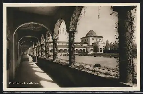 AK Pforzheim, Partie am Krematorium