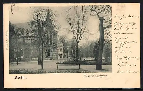 AK Berlin, Zelten im Tiergarten