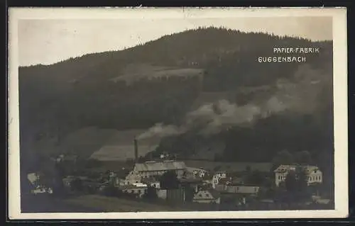 AK Übelbach /Stmk., Papierfabrik Guggenbach aus der Vogelschau