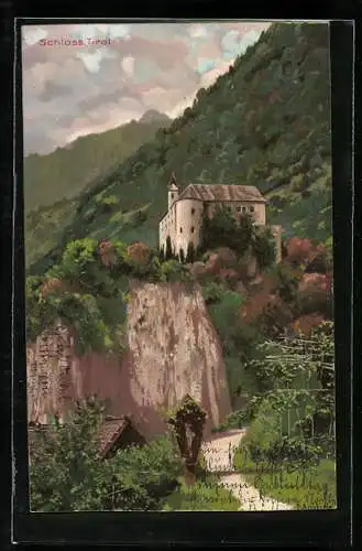 Künstler-AK Alfred Mailick: Schloss Tirol im Grünen