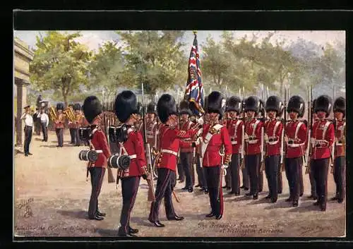 Künstler-AK Harry Payne: London, Military, Grenadier Guards, Britische Soldaten in Uniform