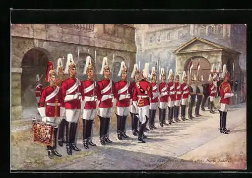 Künstler-AK Harry Payne: London, Military, 1st Life Guards