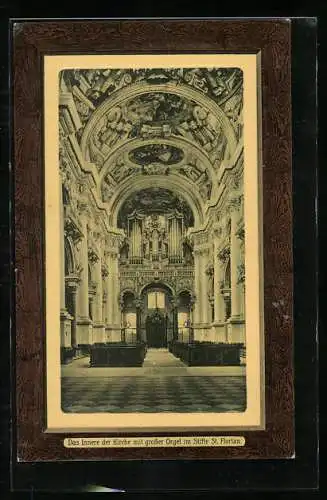 AK Stift St. Florian, Innenansicht der Kirche mit Orgel