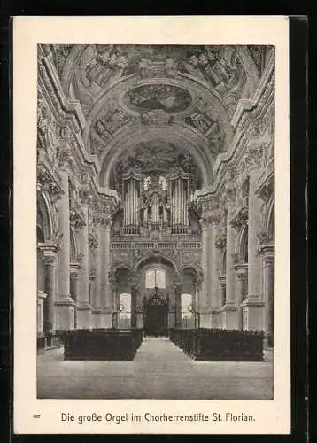AK St. Florian, Grosse Orgel im Chorherrenstifte