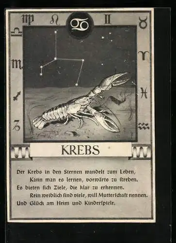 AK Sternzeichen Krebs, Charaktereigenschaften