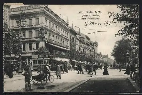 AK Berlin, Victoria-Cafe Unter den Linden Ecke Friedrichstrasse