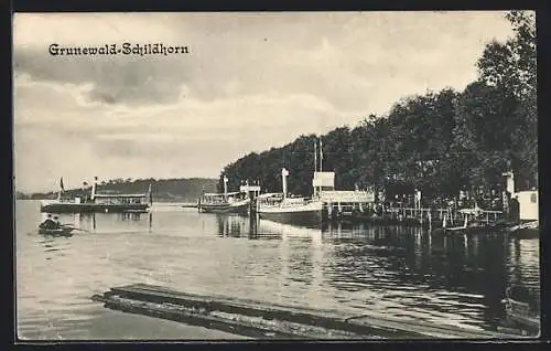 AK Grunewald, Anleger am Gasthaus Schildhorn