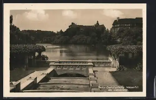 AK Berlin-Charlottenburg, Wasserfall am Lietzensee