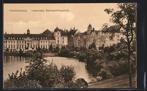 AK Berlin-Charlottenburg, Lietzensee, Reichsmilitärgericht