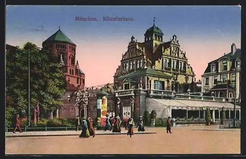 AK München, Künstlerhaus und Synagoge