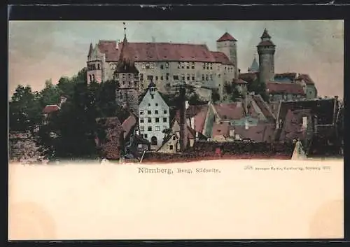 AK Nürnberg, Südseite der Burg