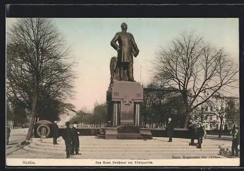 AK Berlin-Tiergarten, Das Roon Denkmal am Königsplatz
