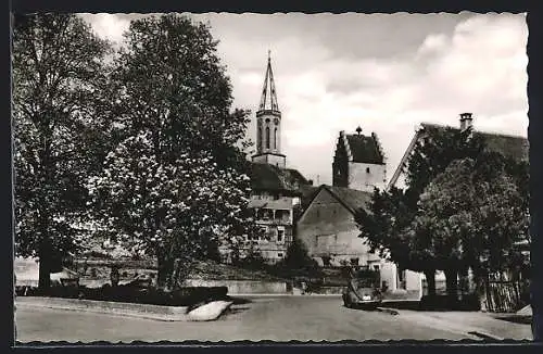AK Markdorf beim Bodensee, Blick auf Pfarrkirche und Schlossturm