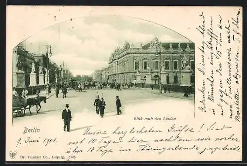 AK Berlin, Blick nach den Linden