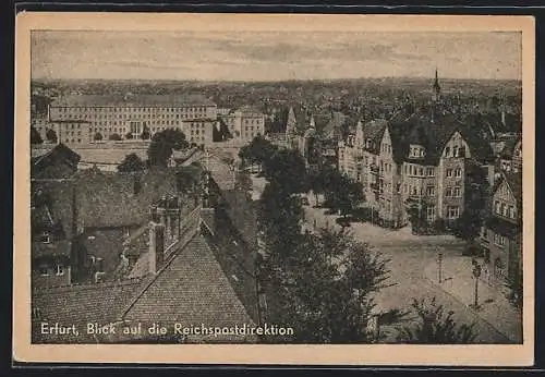 AK Erfurt, Blick auf die Reichspostdirektion