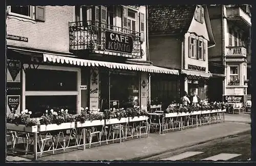 AK Herrenalb, Strassenpartie mit Café König