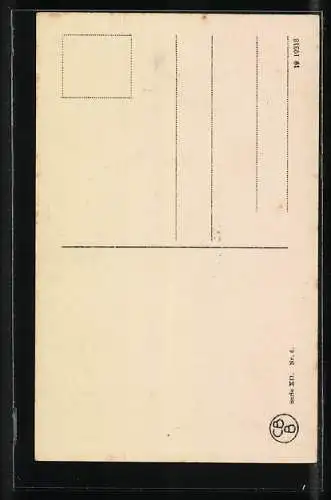 Künstler-AK W. Zabczinsky: Dame mit Strohhut