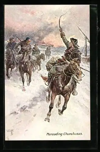AK Marauding Chunchuses, Chinesische Kavallerie im Angriff