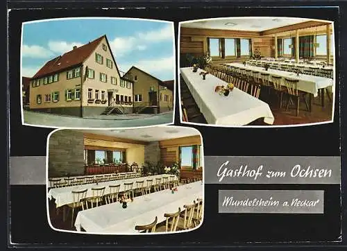 AK Mundelsheim a. Neckar, Gasthof zum Ochsen, Innenansicht