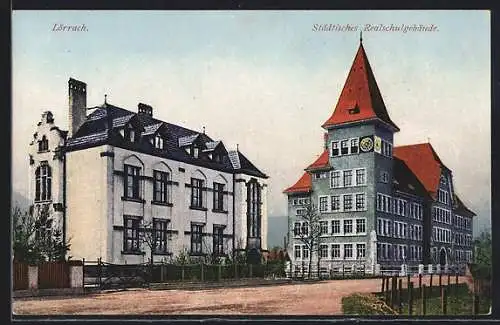 AK Lörrach, Städtisches Realschulgebäude