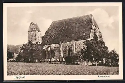 AK Pöggstall, Blick auf die Annakirche