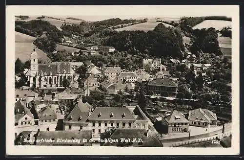 AK Kirchschlag /N. D., Teilansicht aus der Vogelschau