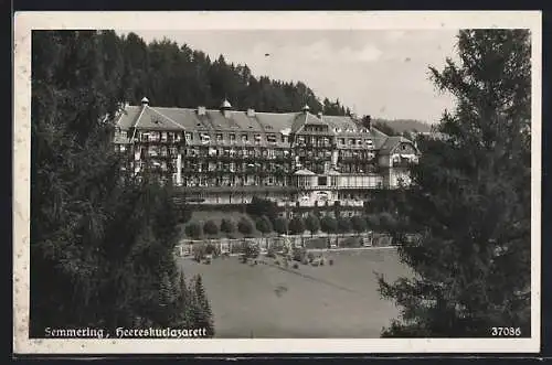 AK Semmering, Heereskurlazarett