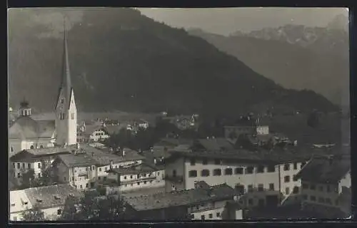 AK Zell a. Ziller, Teilansicht mit Kirchturm