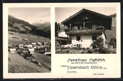 AK Lanersbach /Zillertal, Landhaus Talblick, Bes. Gottlieb Fankhauser