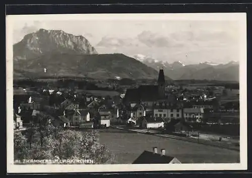 AK Laakirchen /Salzkammergut, Ortsansicht mit Kirche