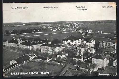 AK Salzburg, Landesanstalten: St. Johanns-Spital, Wirtschaftsgebäude und Frauenklinik