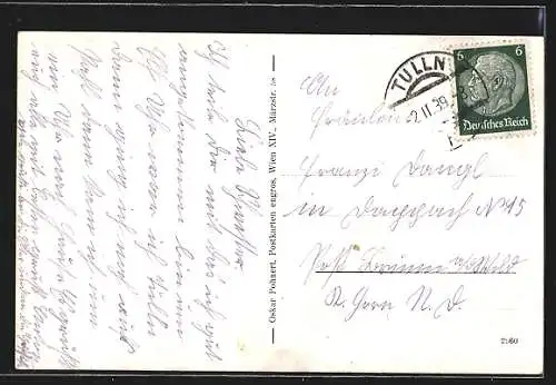 AK Tulln a. D., Blick über die Dächer