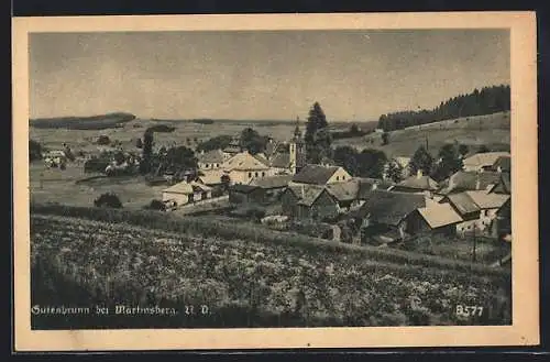 AK Gutenbrunn im Waldviertel, Blick über die Dächer