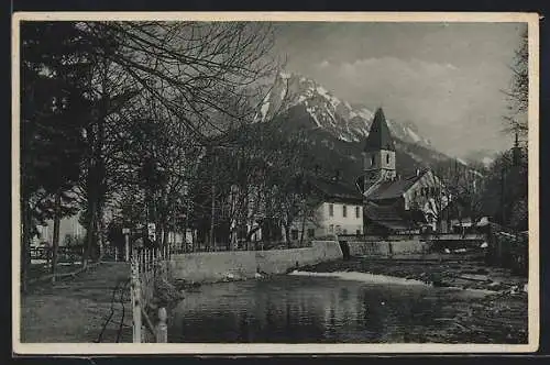 AK Bad Aussee /Salzkammergut, Partie am Fluss