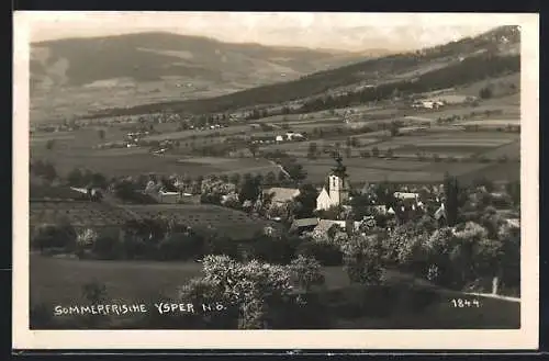 AK Ysper /N. Ö., Ortsansicht aus der Vogelschau