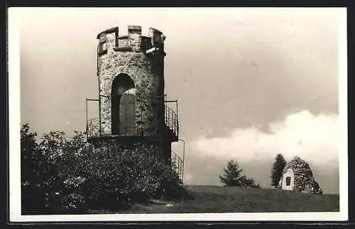 AK Stroheim /O.-Ö., Mahnmal und Turm am Mayerhoferberg