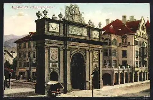 AK Innsbruck, Partie bei der Triumphpforte